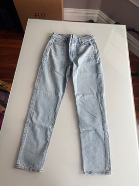 American Eagle Outfitters Light Wash Straight Jeans